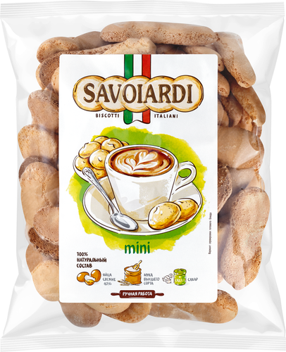 Печенье сдобное SAVOIARDI Mini, 200г, детальное фото