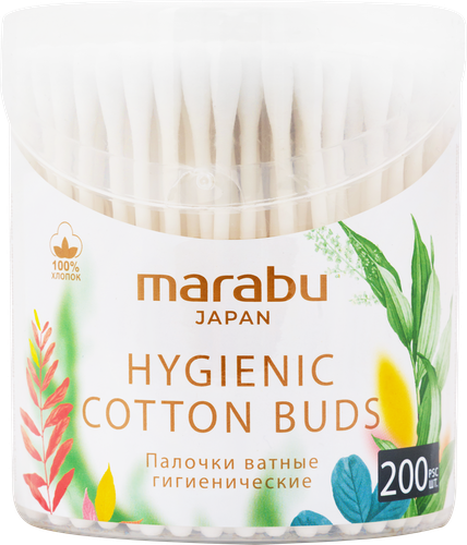 Палочки ватные MARABU Botanica, 200шт, детальное фото