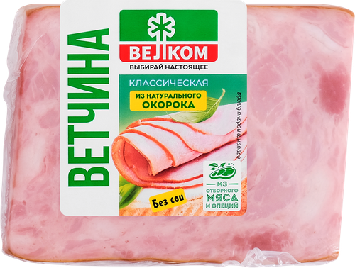 Ветчина ВЕЛКОМ Классическая, 350г, детальное фото