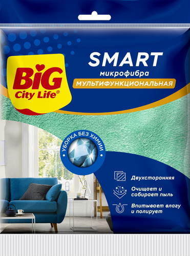 Салфетка BIG CITY LIFE Smart, из микрофибры мультифункциональная, Арт. 14410565, вид