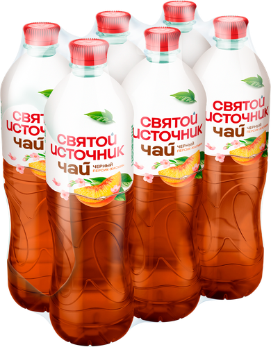 Чай холодный черный СВЯТОЙ ИСТОЧНИК Персик-жасмин, 1л, картинка