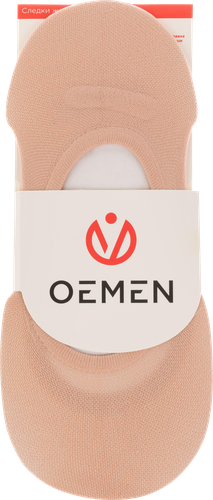 Подследники женские OEMEN с силиконовой вставкой на пятке, бежевые, Арт. KP006, изображение