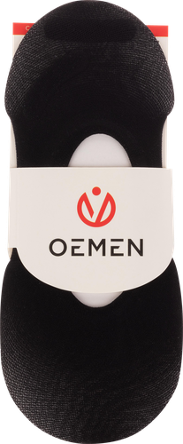 Подследники женские OEMEN с силиконовой вставкой на пятке, черные, Арт. KP006, фото