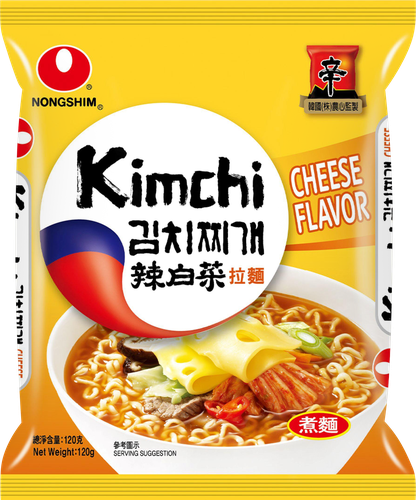 Лапша NONGSHIM Кимчи Рамен с сырным вкусом, 120г, изображение