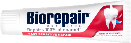 Зубная паста BIOREPAIR Fast Sensitive для чувствительных зубов, 75мл, картинка