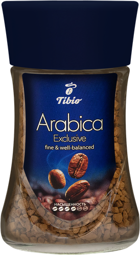 Кофе растворимый TIBIO Арабика Эксклюзив натуральный сублимированный, 47,5г, фото