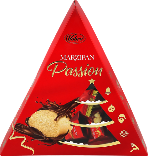 Конфеты шоколадные VOBRO Marzipan Passion, 100г, изображение