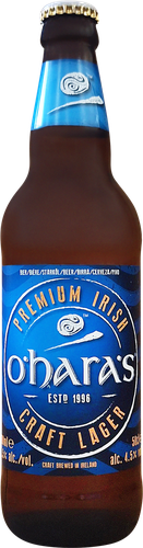 Пиво светлое O'HARA'S Irish Craft Lager фильтрованное пастеризованное 4,5%, 0,5л, вид