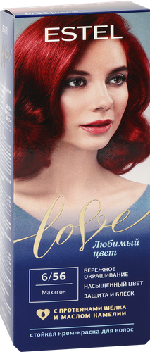 Краска для волос ESTEL Love 6/56 Махагон, 115г, картинка