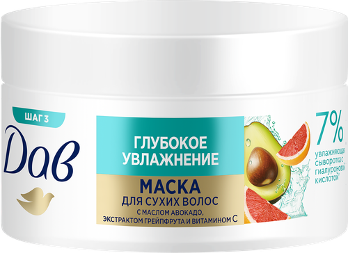 Маска для волос ДАВ Глубокое увлажнение, 300мл, изображение