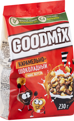 Готовый завтрак GOODMIX Карамельно-шоколадный, 230г, детальное фото