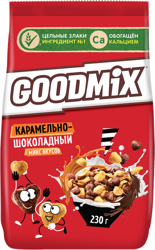 Готовый завтрак GOODMIX Карамельно-шоколадный, 230г, фото