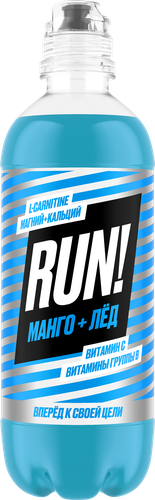 Напиток безалкогольный негазированный RUN со вкусом манго, витаминизированный, 0.5л, фотография