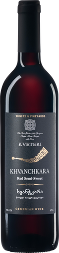 Вино KVETERI Хванчакара ординарное красное полусладкое, 0.75л, картинка