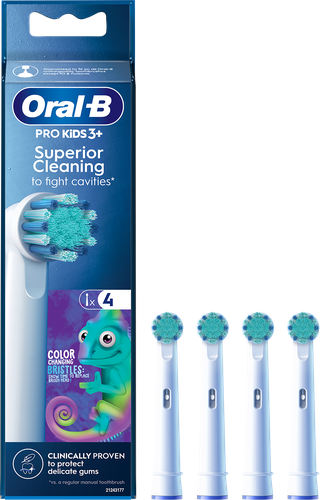 Насадки сменные для электрической зубной щетки детские ORAL-B PRO Kids Chameleon, 4шт, вид