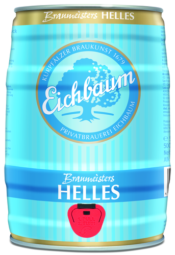 Пиво светлое EICHBAUM Braumeisters Helles фильтрованное пастеризованное 4,9%, 5л, картинка