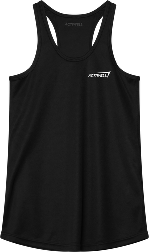 Майка спортивная женская ACTIWELL черная, Арт. AW25202-01, крупный план