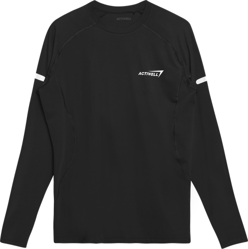 Лонгслив спортивный мужской ACTIWELL черный, Арт. AW25103-01, картинка