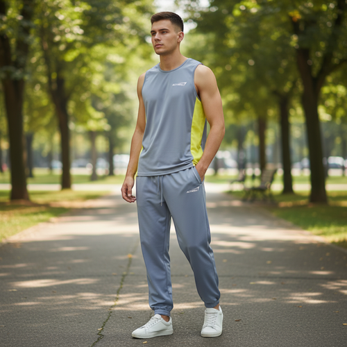Майка спортивная мужская ACTIWELL серая, Арт. AW25102-02, вид