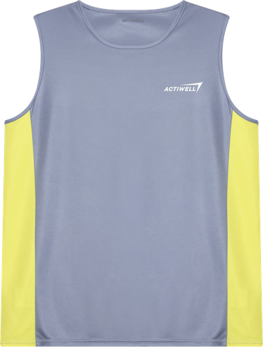 Майка спортивная мужская ACTIWELL серая, Арт. AW25102-02, крупный план