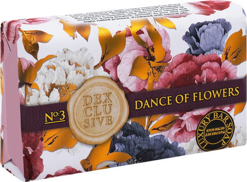 Крем-мыло твердое DEXCLUSIVE Dance of flowers, 150г, крупный план
