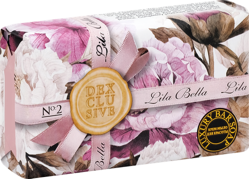 Мыло туалетное DEXCLUSIVE Lila bella, 150г, крупный план