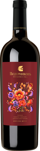 Вино ВЕДЕРНИКОВЪ Голубок Долина Дона красное сухое, 0.75л, детальное фото