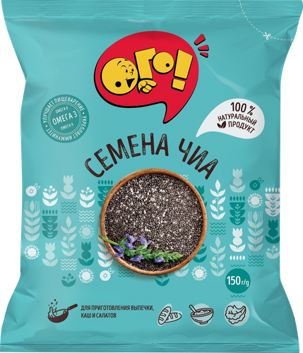 Семена чиа ОГО!, 150г, фотография