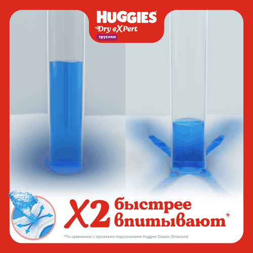Подгузники-трусики HUGGIES Dry Expert 5 12–17кг, 48шт, фото