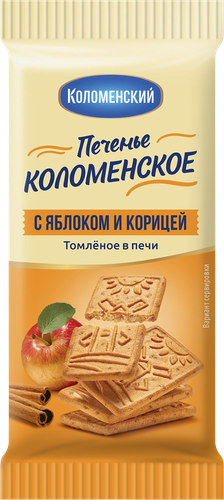 Печенье КОЛОМЕНСКИЙ с яблоком и корицей, 30г, детальное фото