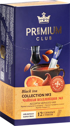 Чай черный PREMIUM CLUB №3 Ассорти коллекция, 12шт, фотография