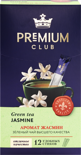 Чай зеленый PREMIUM CLUB с жасмином, 12шт, вид