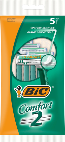 Станок одноразовый для бритья BIC Comfort 2 лезвия, 5шт, изображение