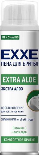 Пена для бритья EXXE Extra aloe Восстанавливающая, 200мл, картинка
