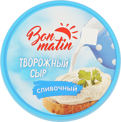 Сыр творожный BON MATIN Сливочный 30%, без змж 130г, 130г, крупный план