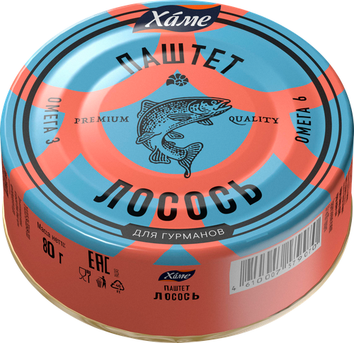 Паштет ХАМЕ Лосось, 80г, изображение