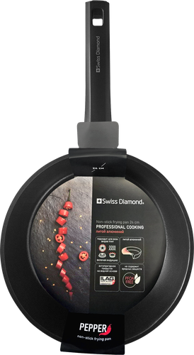 Сковорода SWISS DIAMOND Pepper 28см, без крышки, литой алюминий, покрытие Ilag, Арт. 20000003963, детальное фото