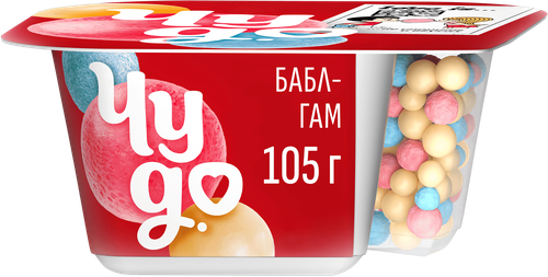 Йогурт ЧУДО Бабл-гам 4%, без змж, 101г, картинка
