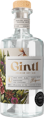 Джин GINTL сухой 47%, 0.5л