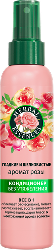 Кондиционер для волос HERBAL ESSENCES Все в 1, Аромат розы, несмываемый, 145мл, детальное фото
