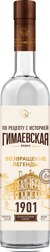 Водка ГИМАЕВСКАЯ 40%, 0.5л