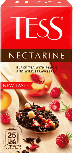 Чай черный TESS Nectarine с ароматом персика и земляники, 25пак, изображение