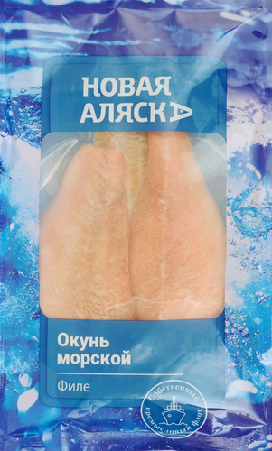 Окунь морской замороженный НОВАЯ АЛЯСКА филе на коже, 500г, фотография