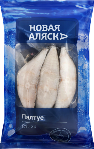 Палтус Синекорый замороженный НОВАЯ АЛЯСКА стейк, 400г, детальное фото