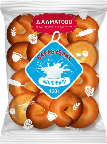Изделие бараночное ДАЛМАТОВО Барабублик молочный, 400г, вид