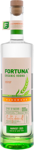 Водка ФОРТУНА Fortuna Organic 40%, 0.7л, крупный план
