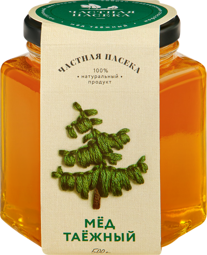 Мед ЧАСТНАЯ ПАСЕКА Таежный, 500г, картинка