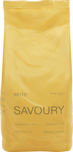 Кофе зерновой VERLE Blend Savoury, 1кг, крупный план