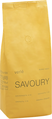 Кофе зерновой VERLE Blend Savoury, 1кг, фотография