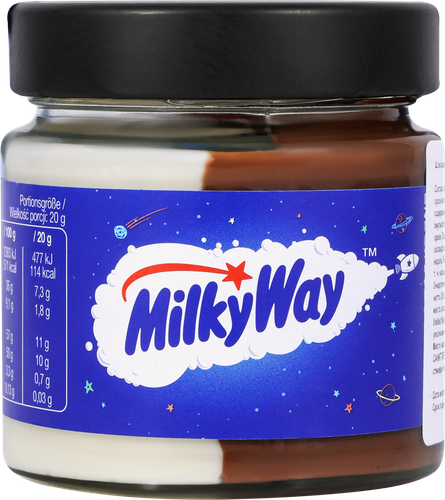 Паста шоколадная MILKY WAY, 200г, вид